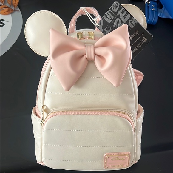 Disney Loungefly Backpack with Pink Bow - Picture 1 of 1